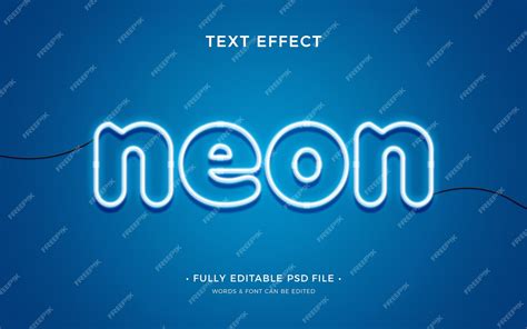 Premium Psd Neon Text Effect