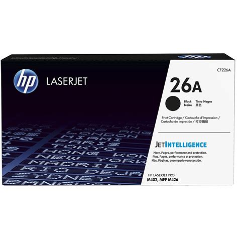 The hp laserjet pro m402dne belongs to the hp laserjet pro m400 collection that consists of three various other models. Original HP 26A Black Toner Cartridge (CF226A) - HP ...