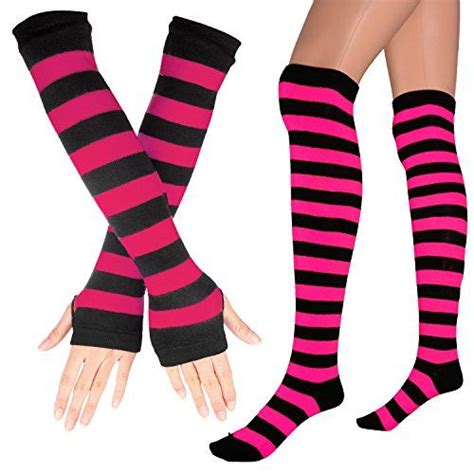 womens extra long striped socks over knee high opaque sto dp