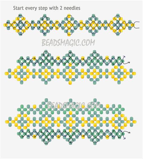 Free Pattern For Bracelet Teresa Beads Magic