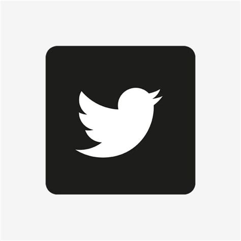 A Black And White Twitter Logo