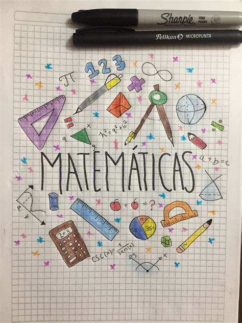 Dibujos De Matematicas Para Caratulas A Color