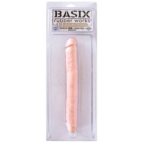basix 12 double dong flesh sex toys at adult empire