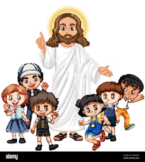 Jesus Con Niños Imágenes Recortadas De Stock Alamy