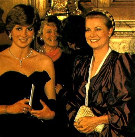 Two Princesses ♡princess Grace Of Monaco Grace Kelly With Lady Diana Spencer March 1981