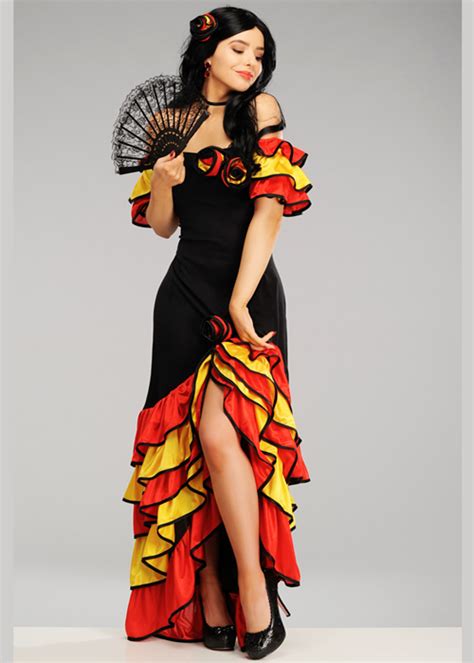 Rumba Lady Spanish Flamenco Costume