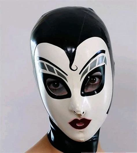 Unisex Nature Rubber Fetish Mask Latex Party Hood For Adult Plus Size Hot Sale Customize