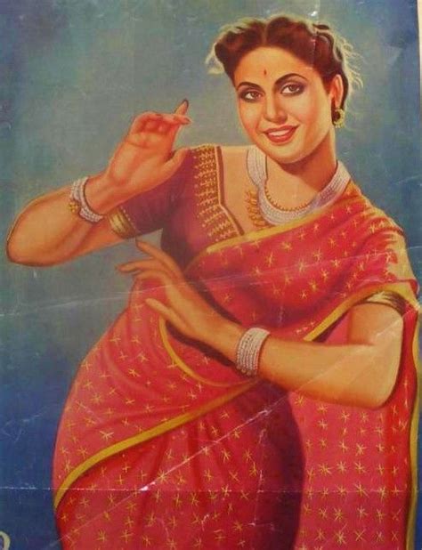 this vivacious lady was actress geeta bali the folded movie poster is probably from the early to