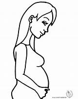 Pregnant Coloring Mom Woman Getdrawings Getcolorings sketch template
