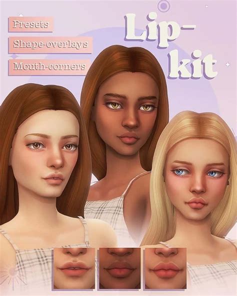 29 Sims 4 Lip Presets Kissable Lips For All We Want Mods