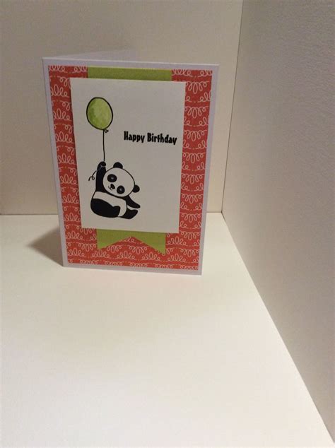 Stampin Up Party Pandas Card Stampin Up Party Panda Card Card Craft