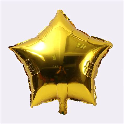 10pcs 1 Lot Helium Balloon Star 10 Inch Wedding Large Aluminum Foil Balloons Inflatable T
