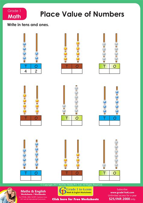 Tens And OnesÂ With Base Ten BlocksÂ Place Value Worksheet