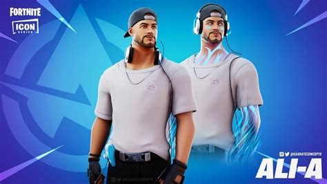 Fortnite Youtuber Ali A Set To Receive His Icon Series Skin New Teaser