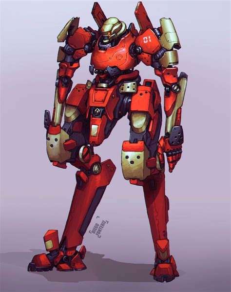 Mech Concept By Fonteart Robot Concept Art Mech Robots Concept