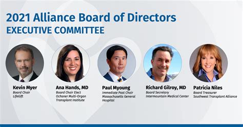 The Alliance Announces New Executive Committee And Board Members For