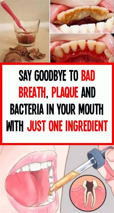 say goodbye breath and bacteria with just one ingredient in your mouth