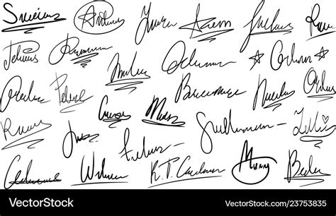 Hand Signatures Styles