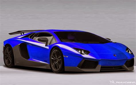 Lamborghini Aventador Sv Blue Car Wallpaper High Quality