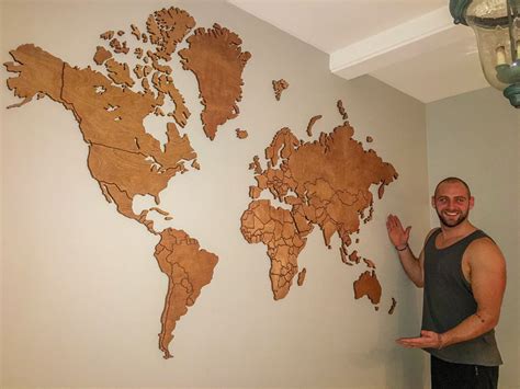 Check spelling or type a new query. Step-by-Step: How to make a wooden world map for your wall | Wall maps, Diy wall art, Wooden map