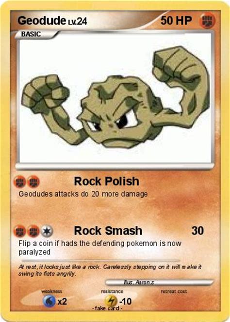 Pokémon Geodude 69 69 Rock Polish My Pokemon Card