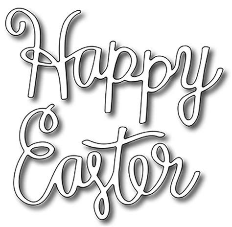 May it linger in your. Frantic Stamper Precision Die - Script Happy Easter (2)