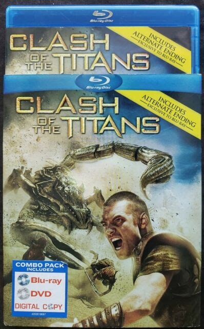 Clash Of The Titans Blu Raydvd Combo 2010 Complete W Slipcover Like New Ebay