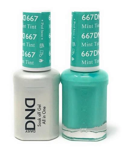 Daisy DND Gel Lacquer Duo 667 MINT TINT Gel Lacquer Soak Off Gel