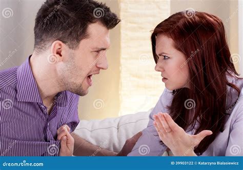 Man Yelling At His Girlfriend Stock Photo Image Of Anger Boyfriend