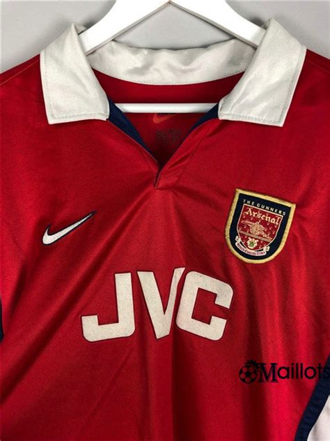 Thaïlande Maillot Rétro Football Club Arsenal Domicile 19981999 Pas Cher