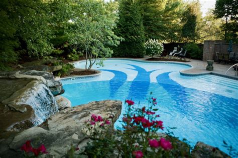 Luxury Pools And Waterfalls Pittsburgh Pa Custom Inground Pools