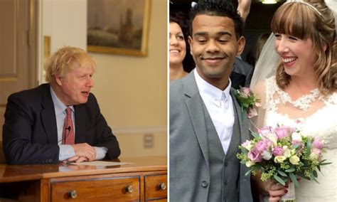 The prime minister, 56, looked dapper as he tied the knot with carrie, 33, in front of a select group of guests following a six month cloak and dagger operation planning the joyous day. Boris Johnson hints weddings could be back to normal by Easter - Proper Manchester