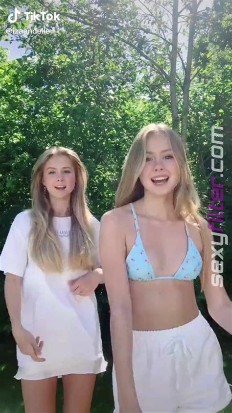 sexy iza and elle cryssanthander in bikini top