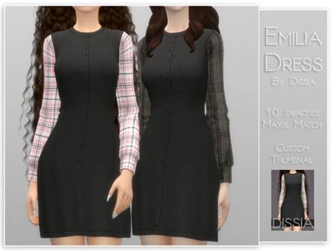 Emilia Dress By Dissia At Tsr Sims 4 Updates