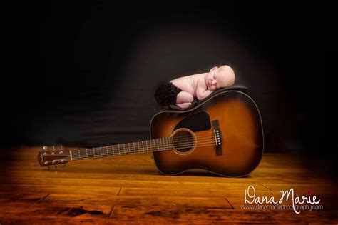 Dana Marie Photography Play On Guitar Baby Newborn Photographer