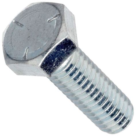 Grade 5 Hex Head Cap Screws Zinc Plated Course Thread Uss Bolts N