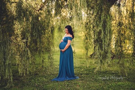 Maternity Session And Weepping Willow Trees Sugarloaf Photography