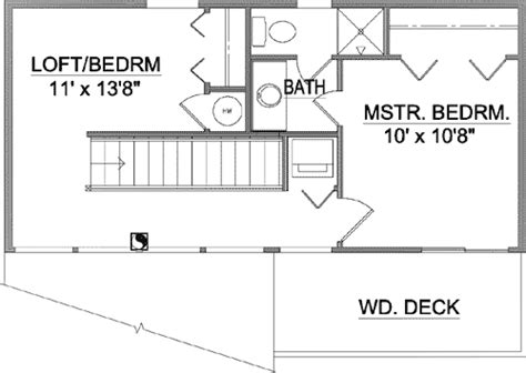 Decks On Two Levels 12710ma 2nd Floor Master Suite Cad Available