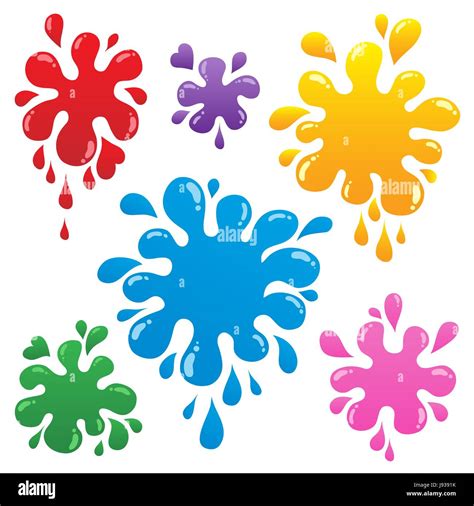Spot Spots Blots Blot Splash Ink Liquid Art Colour Graphic