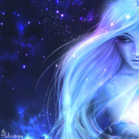 Star Viktoriia Shtorm Goddess Art Beautiful Fantasy Art Digital