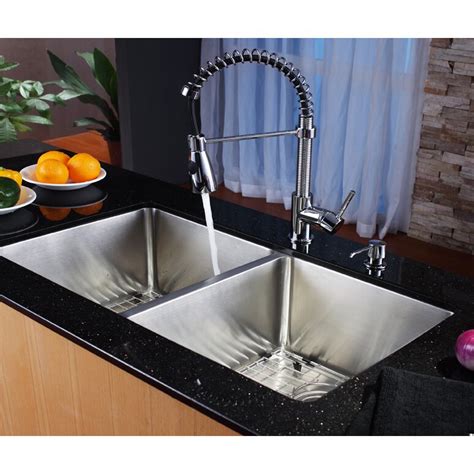 4.4 out of 5 stars with 25 ratings. One Handle Single Hole Kitchen Faucet with Soap Dispenser ...