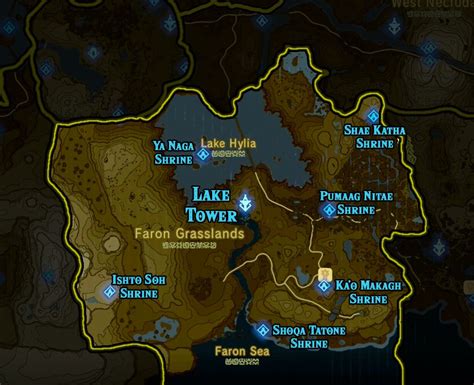 Zelda Breath Of The Wild Shrine Maps And Locations Polygon Legend