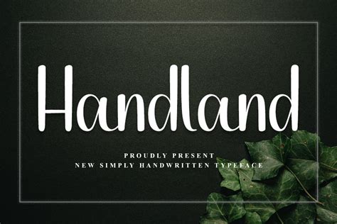 Handland Font By Inermedia Studio · Creative Fabrica