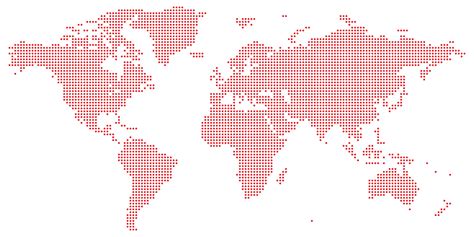 Red On White Dotted World Map Vector 640007 Vector Art At Vecteezy