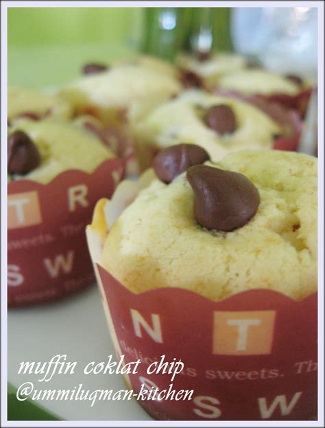 Saya jumpa resepi ini di blog yatie, asalnya. jom makan: muffin coklat chip