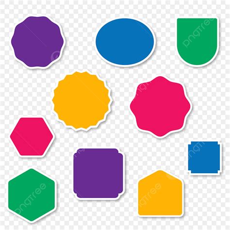 Colors And Shapes Clipart Vector Set Of Colorful Vector Shape
