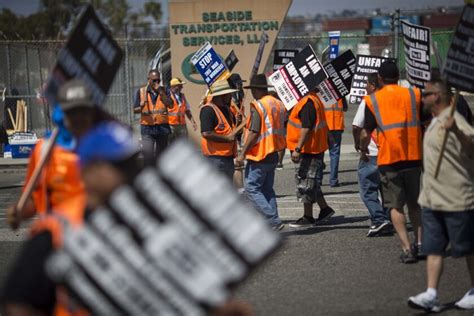 Five Day Trucker Strike At Los Angeles And Long Beach Ports Ends Los