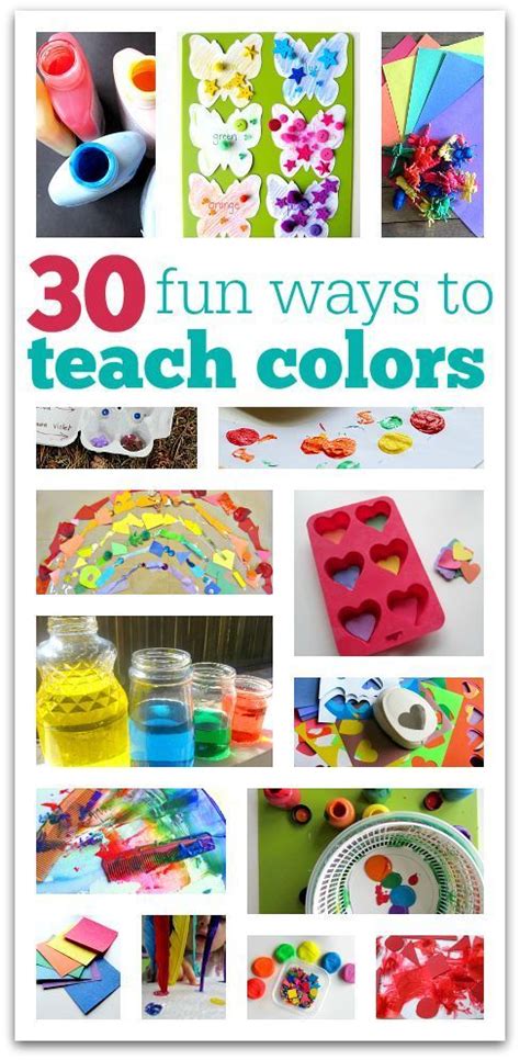 30 Fun Ways To Teach Colors Teaching Colors Preschool Colors Color