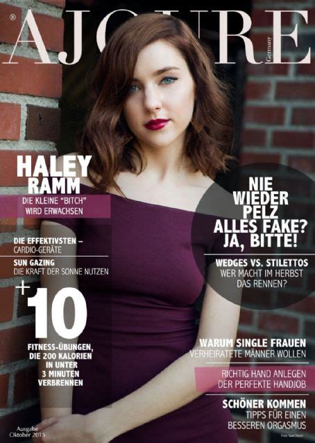 Haley Ramm Ajoure Magazine October 2015 Cover Photo Germany