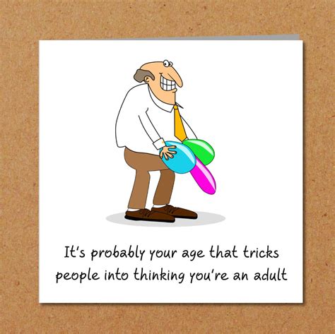 Funny 30th 40th 50th Birthday Card Fathers Day Card Amusing Humorous